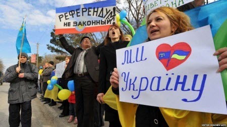 Как это было: крымчане против «референдума» (ВИДЕО)