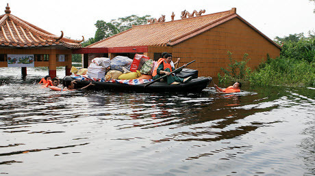 Сильное наводнение в Китае