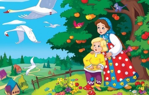 Мультфильм для детей - Гуси-лебеди