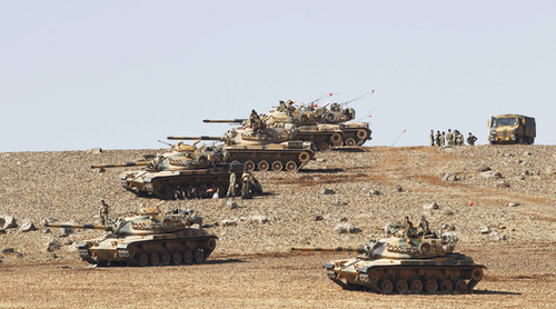 Турецкая армия вошла в Сирию