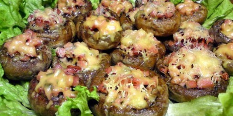 Фаршированные Шампиньоны Курицей Рецепт С Фото