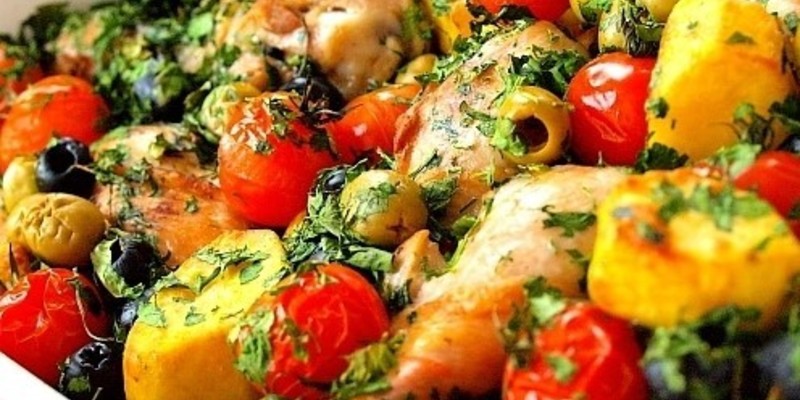 Курица С Картошкой И Помидорами Фото