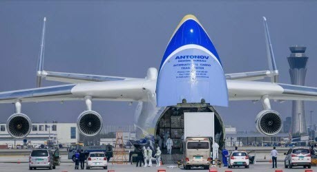 Украинская «Мрия» доставила в Париж из Китая 150 тонн медицинских грузов