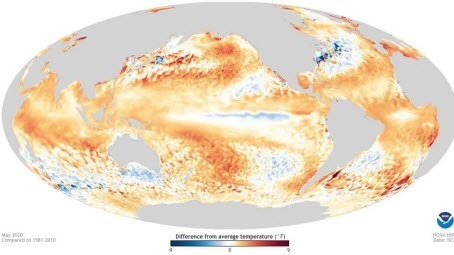 В NOAA уточнили глобальный прогноз температуры