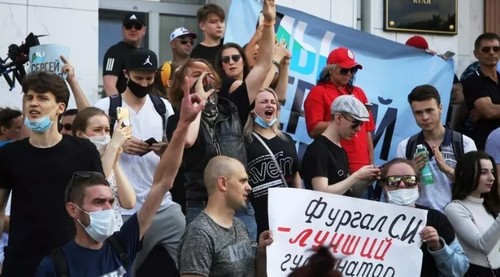 В Хабаровском крае продолжились митинги в поддержку арестованного губернатора