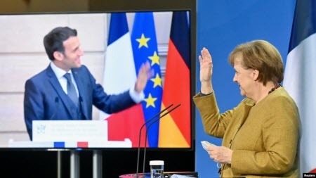 Тристороння відеоконференція Меркель, Макрона і Путіна: про що йшлося