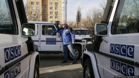 СММ ОБСЄ зафіксувала 594 випадки порушення режиму припинення вогню в Донецькому регіоні