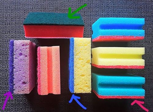 Почему губки для мытья посуды делают разноцветными