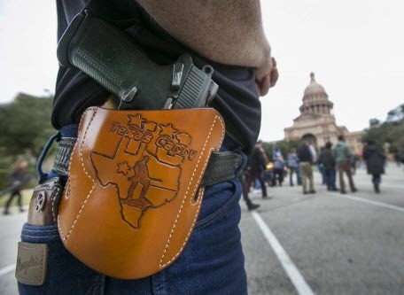 Техасцам разрешили открытое ношение оружия в общественных местах