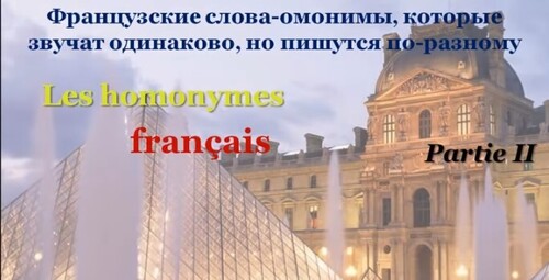 Уроки французского #78: Учим французский оригинальный способом (часть 2)! Les homonyms français