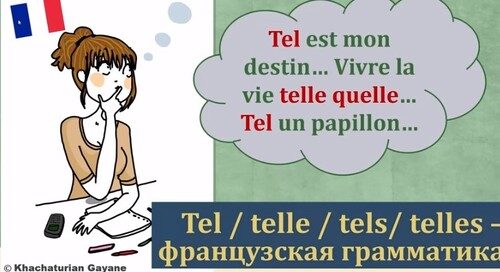 Урок#157: Tel, telle, tels, telles. И опять французская грамматика:)