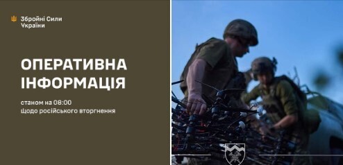 Оперативна інформація станом на 08.00 31.07.2024 щодо російського вторгнення