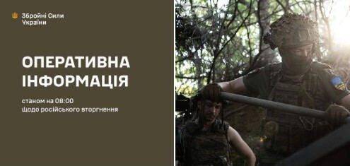 Оперативна інформація станом на 08.00 02.08.2024 щодо російського вторгнення