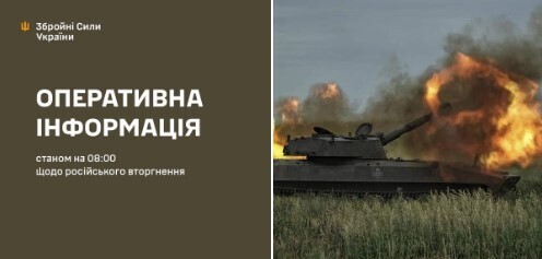 Оперативна інформація станом на 08.00 06.08.2024 щодо російського вторгнення