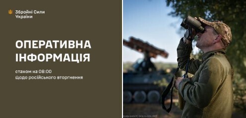 Оперативна інформація станом на 08.00 01.10.2024 щодо російського вторгнення