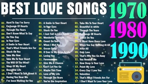 Best Romantic Love Songs of The 70s, 80s, & 90s