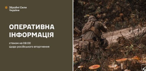 Оперативна інформація станом на 08.00 31.10.2024 щодо російського вторгнення