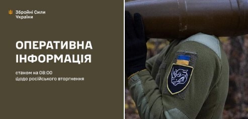 Оперативна інформація станом на 08.00 17.11.2024 щодо російського вторгнення