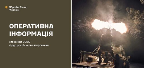 Оперативна інформація станом на 08.00 24.11.2024 щодо російського вторгнення