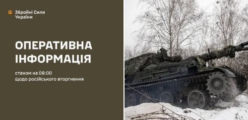 Оперативна інформація станом на 08.00 13.12.2024 щодо російського вторгнення