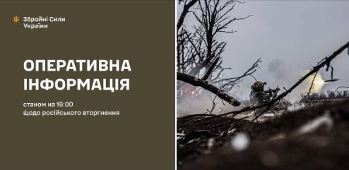 Оперативна інформація станом на 16.00 21.12.2024 щодо російського вторгнення