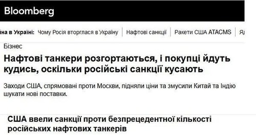 "Російська нафта: Санкції США змушують Китай та Індію шукати нові джерела постачання" - Юрій Ніколов