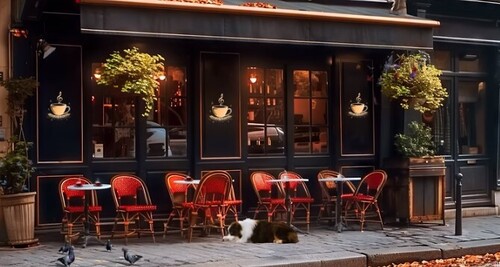 Paris Cafe Ambience with French Music