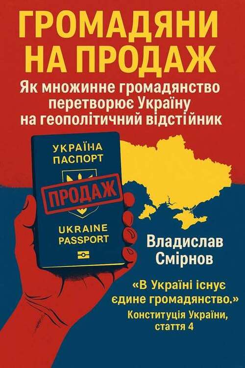 "Громадяни на продаж: як множинне громадянство перетворює Україну на геополітичний відстійник" - Владислав Смірнов