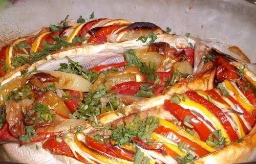 Маміни секрети "Горбуша з овочами"