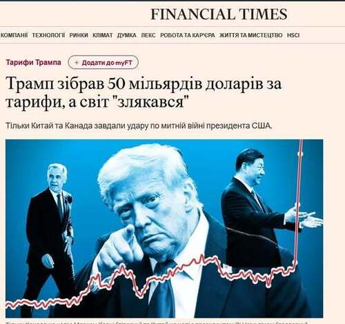 "Трамп отримує 50 млрд доларів від мит, оскільки світ «боїться»" - Юрій Ніколов