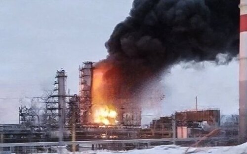 Український дрон знову вивів з ладу російський нафтопереробний завод