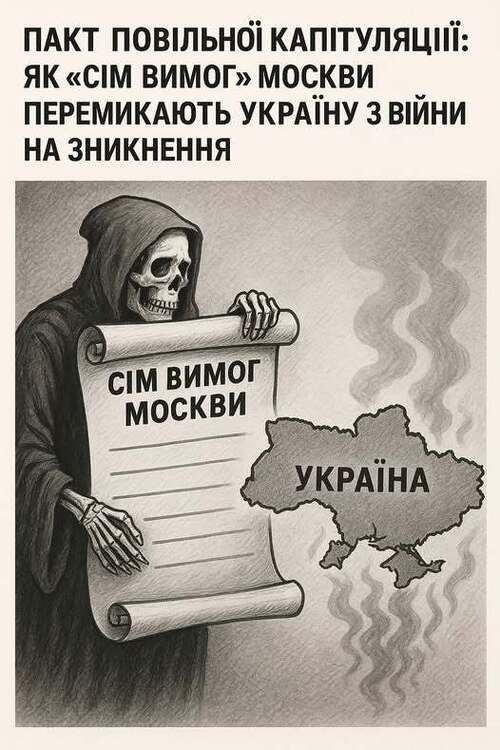 "Пакт повільної капітуляції: як «сім вимог» Москви перемикають Україну з війни на зникнення" - Владислав Смірнов