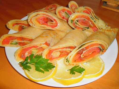 Маміни секрети "Млинці з сьомгою"