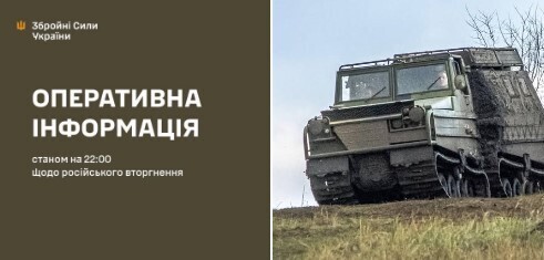 Оперативна інформація станом на 22:00 01.11.2025 щодо російського вторгнення  