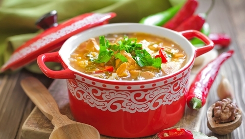 Маміни секрети "Суп харчо з куркою"