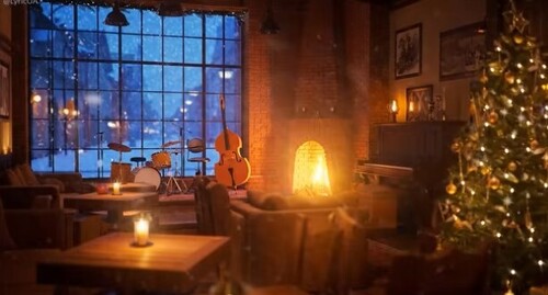 Легкий джаз для Різдва: Заспокійлива музика на Різдво з українським вайбом