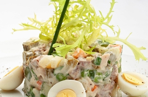 Маміни секрети "Олів'є з печерицями"