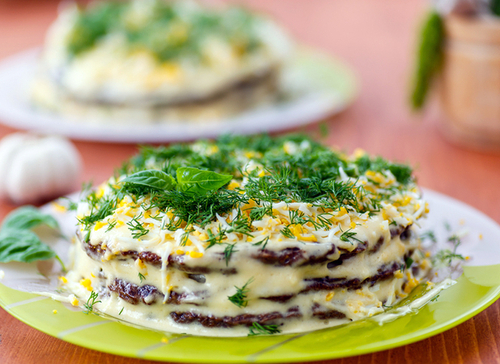 Бабусині страви: "Печінковий торт із курячої печінки"