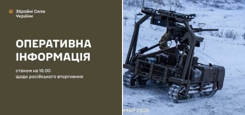 Оперативна інформація станом на 16:00 26.01.2026 щодо російського вторгнення