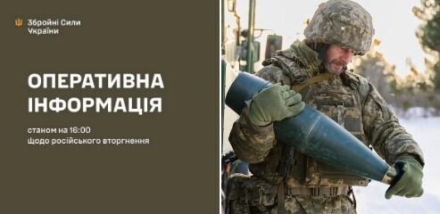 Оперативна інформація станом на 16:00 29.01.2026 щодо російського вторгнення