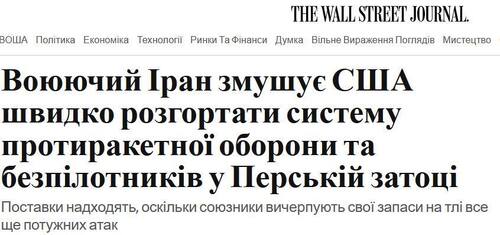 "Агресивна політика Ірану змушує США терміново постачати засоби протиракетної в Перську затоку" - Юрій Ніколов