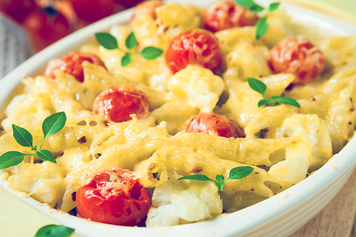 Маміни секрети "Запіканка з макаронів із куркою і цвітною капустою"