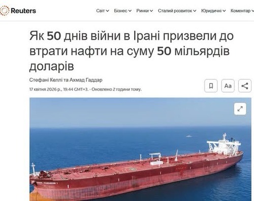 "Як 50 днів війни в Ірані призвели до втрати нафти на суму 50 мільярдів доларів" - Юрій Ніколов