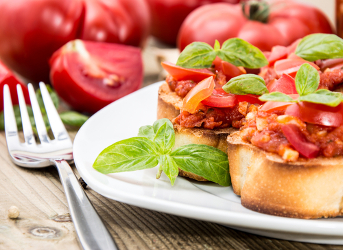 Маміни секрети "Брускетта з хурмою"