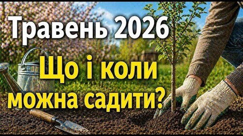 Місячний календар городника та садівника 2026 рік: травень