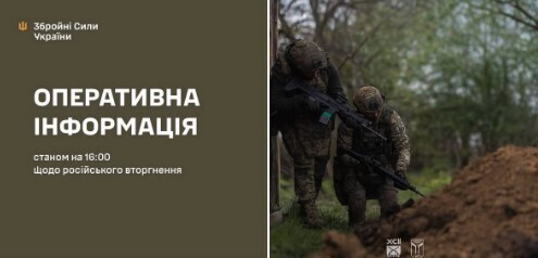 Оперативна інформація станом на 16:00 01.05.2026 щодо російського вторгнення