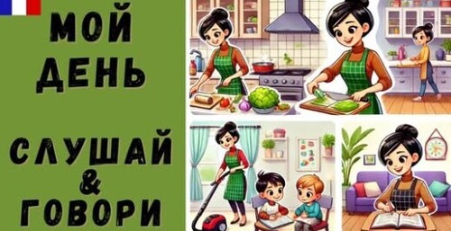 Мой день на французском | Ma journée