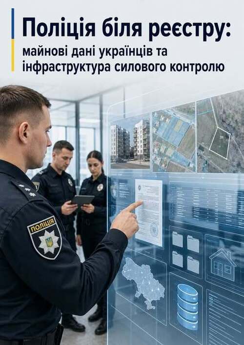 "Поліція біля реєстру: майнові дані українців та інфраструктура силового контролю" - Владислав Смірнов