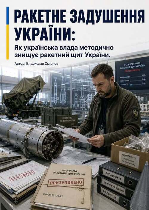 "РАКЕТНЕ ЗАДУШЕННЯ УКРАЇНИ: Як неукраїнська влада методично знищує ракетний щит України" - Владислав Смірнов