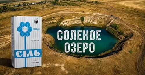 Соленое озеро в Харьковской области